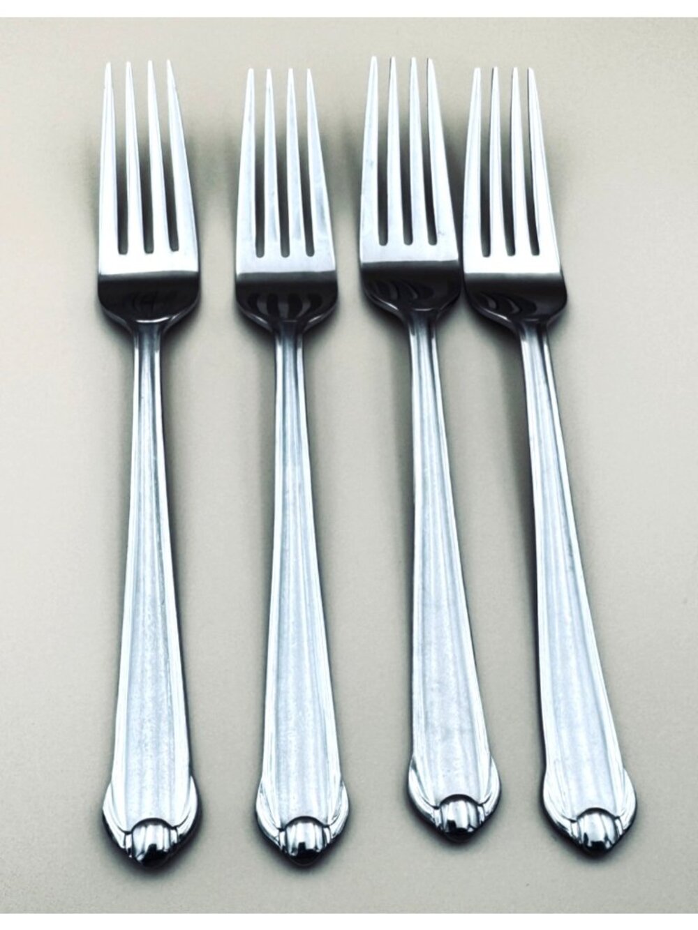 4 Mikasa CLASSICO SATIN Forks 18/0 Stainless Steel Flatware